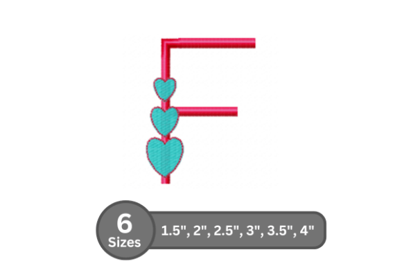 Candy Heart Alphabet -F: A Guide to Professional Fill Stitch Embroidery