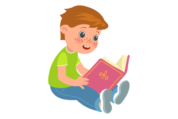 Child Sits with Book: The Enduring Power of the Boy Reading Textbook