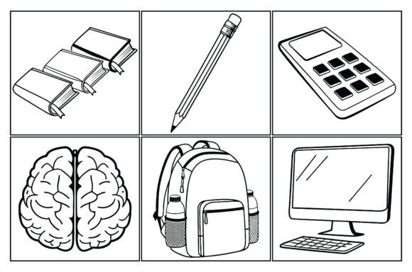 Educational Element Icons Set: A Visual Guide for Designers