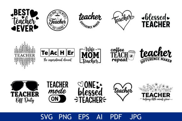 Teacher Typography Quote Bundle Set: A Strategic Asset for Educators and Creators